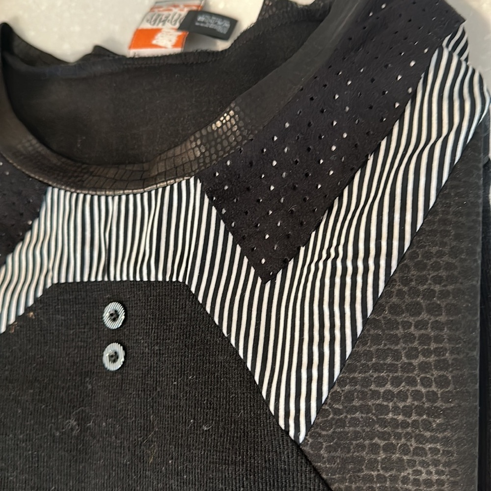 Anac Designed By Kimi Black Patchwork Sweater/Shi… - image 2